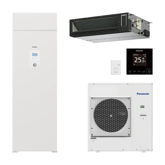 Panasonic Aquarea EcoFleX Komplettsystem mit Luft-Wasser-Kombi-Hydromodul