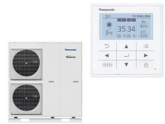 Panasonic Aquarea T-CAP 12kW 400V, R32, Luftwärmepumpe Monoblocksystem, Generation J, Inverter, WH-MXC12J9E8 - Ecoenergy Schweiz AG
